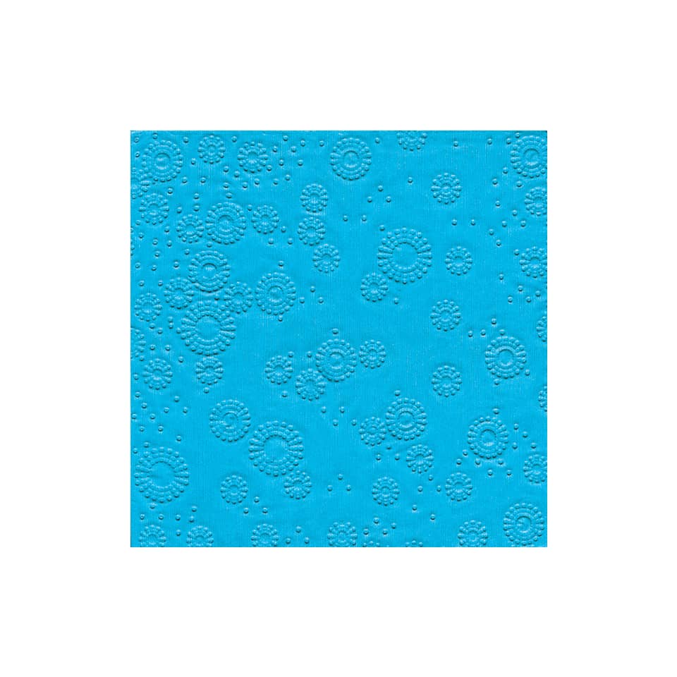 Zelltuch-Serviette, 33 x 33 cm, 3-lagig, 16 Stück, aqua
