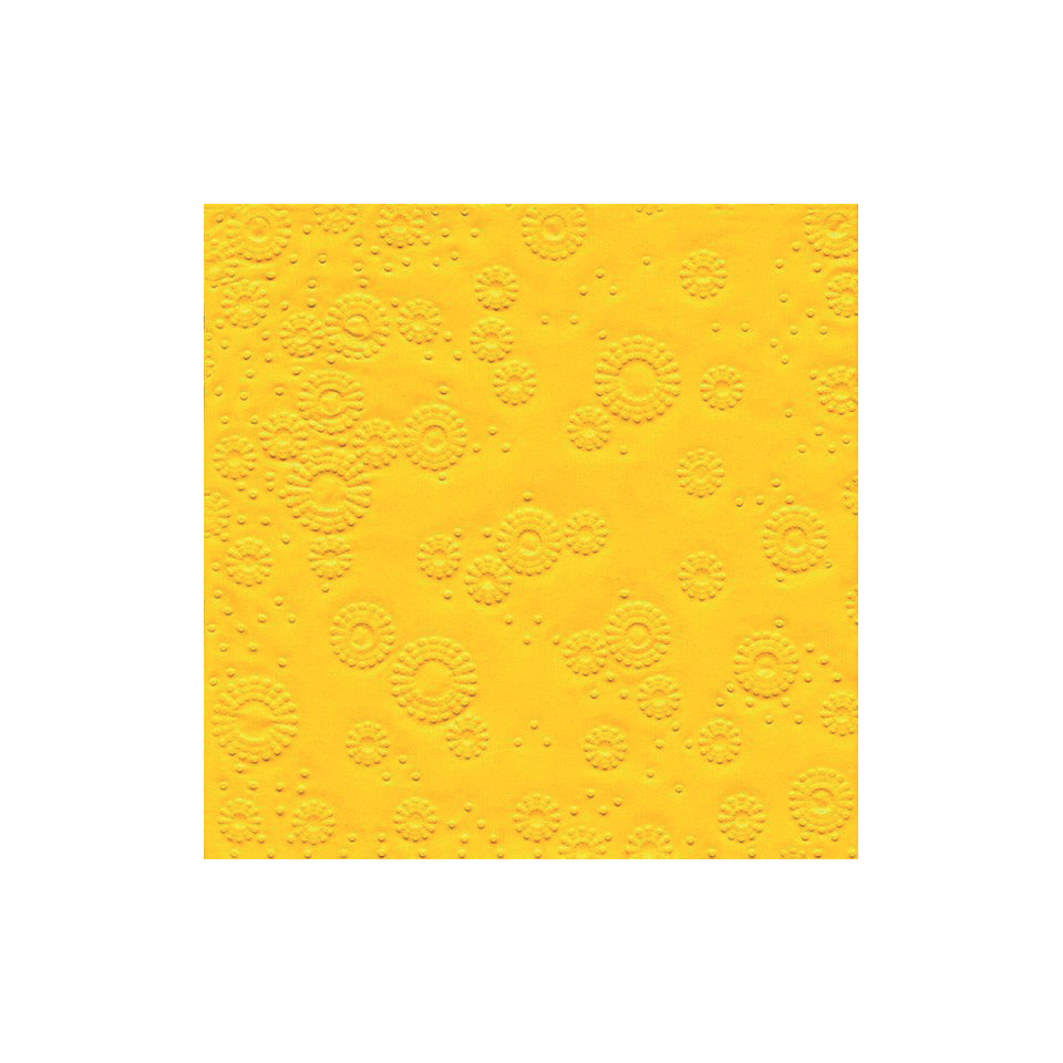 Zelltuch-Serviette, 33 x 33cm, 3-lagig, 16 Stück, gelb