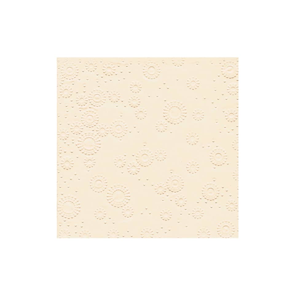 Zelltuch-Serviette, 33 x 33 cm, 3-lagig, 16 Stück, cream