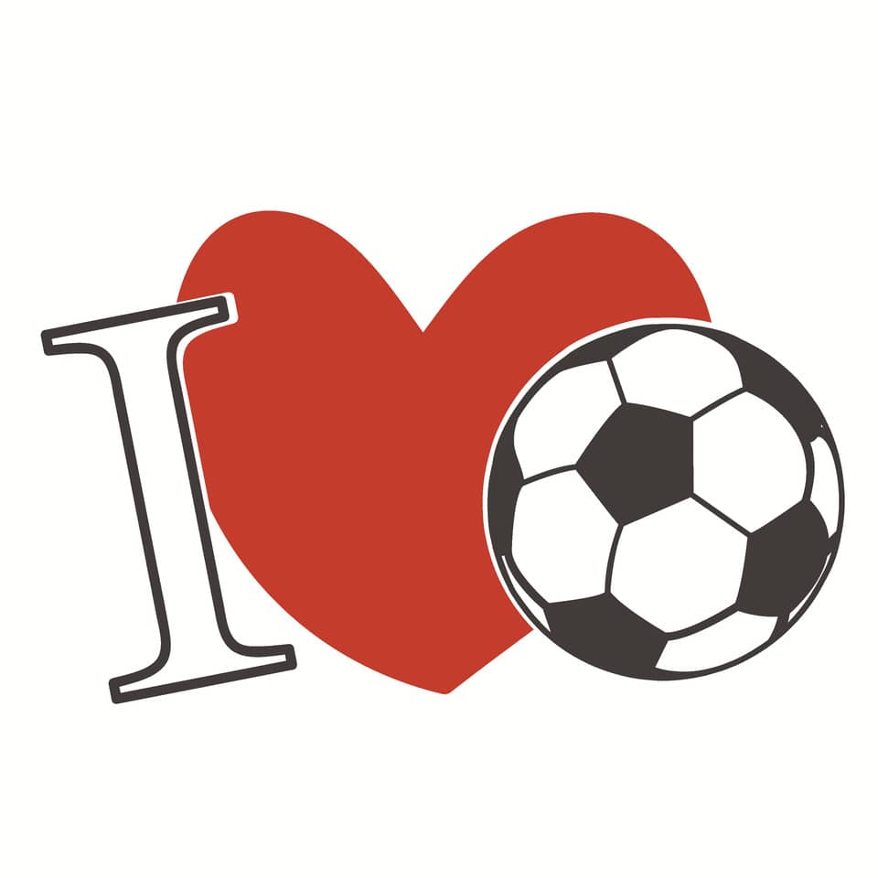 Motivserviette, Fußballherz, 33 x 33 cm, 3-lagig, 20 Stück