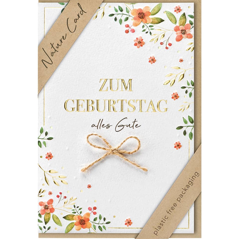 Geburtstagskarte Nature Card - inkl. Umschlag