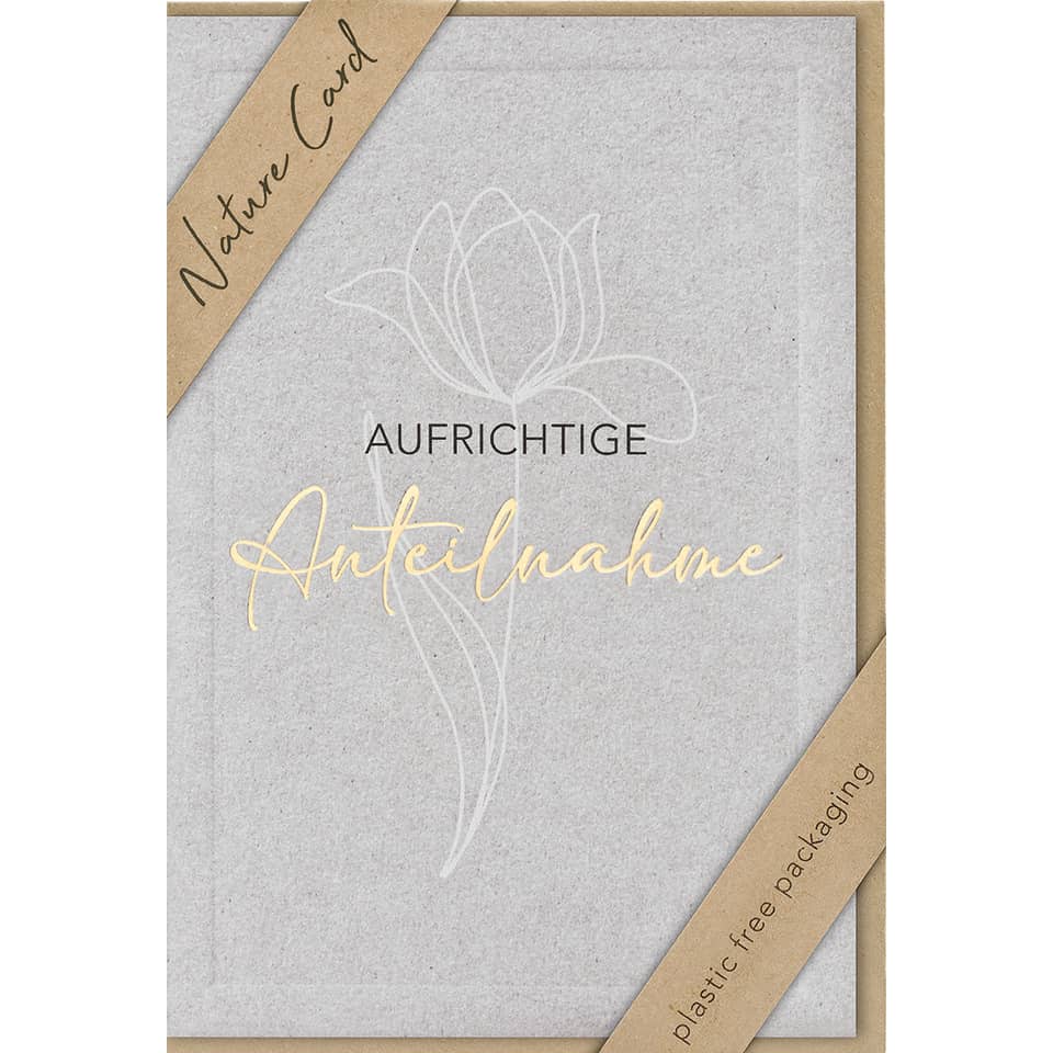 Trauerkarte - Nature Card, inkl. Umschlag