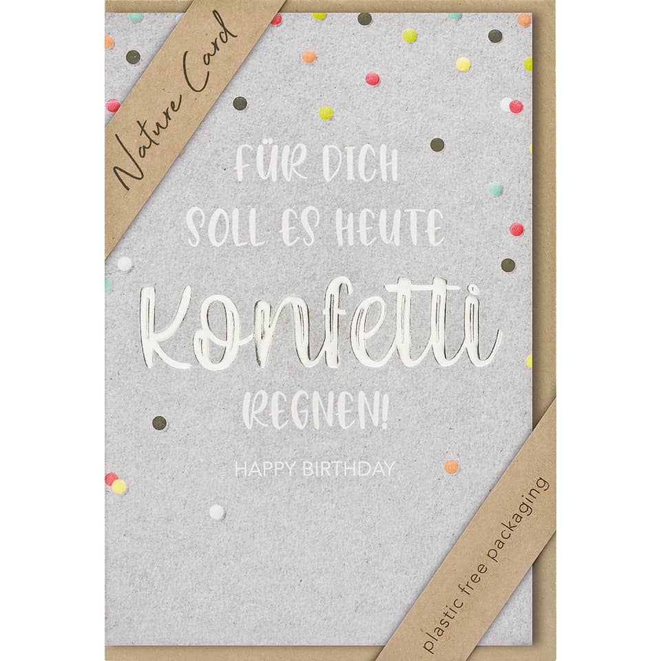 Geburtstagskarte Nature Card - inkl. Umschlag