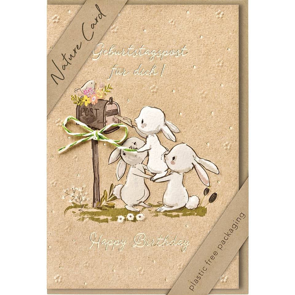Geburtstagskarte Nature Card - inkl. Umschlag