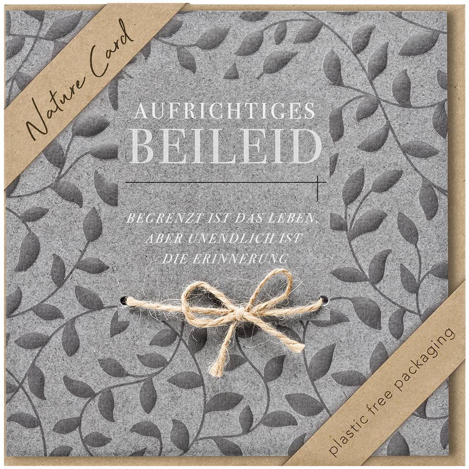 Trauerkarte - Nature Card, inkl. Umschlag