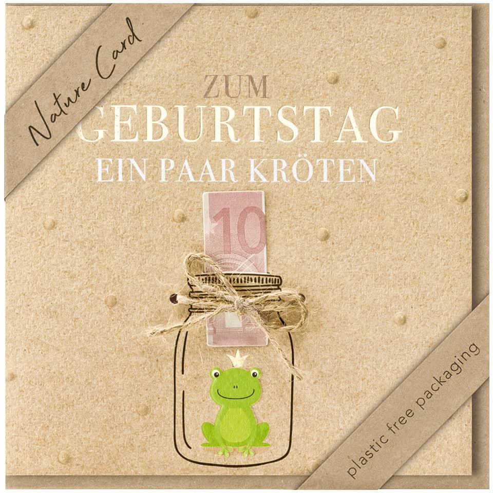 Glückwunschkarte Geldgeschenk Nature Card - inkl. Umschlag