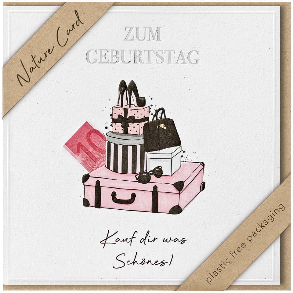 Glückwunschkarte Geldgeschenk Nature Card - inkl. Umschlag