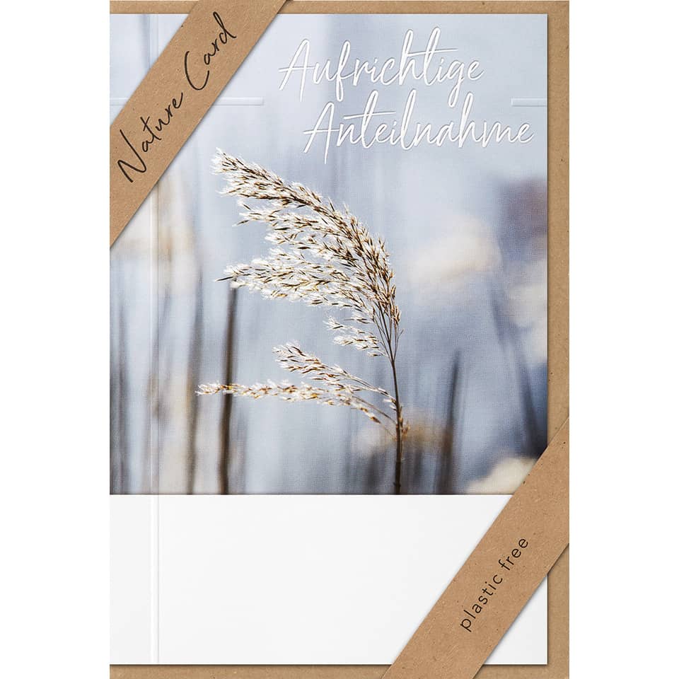 Trauerkarte - Nature Card, inkl. Umschlag