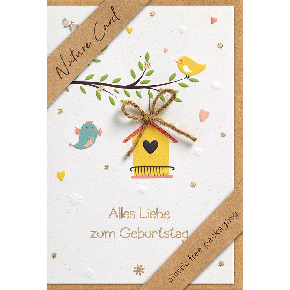 Geburtstagskarte Nature Card - inkl. Umschlag