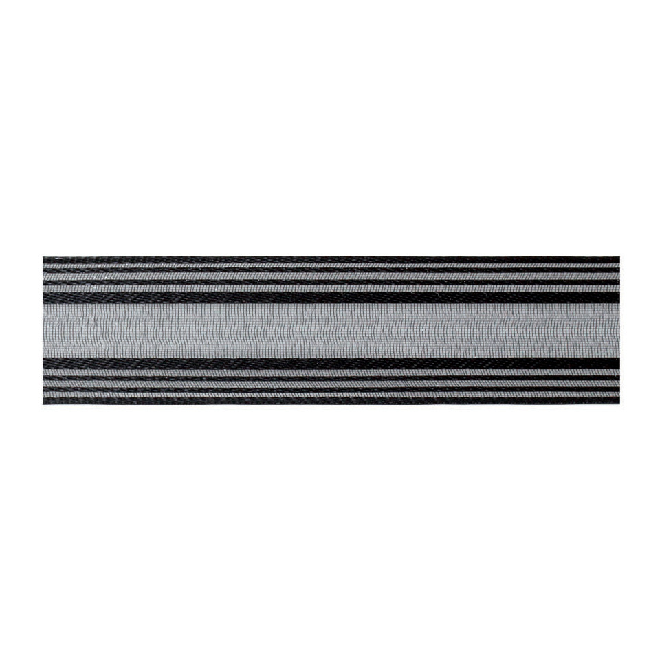 Zierband mit Draht Trauer - 25 mm x 20 m, schwarz