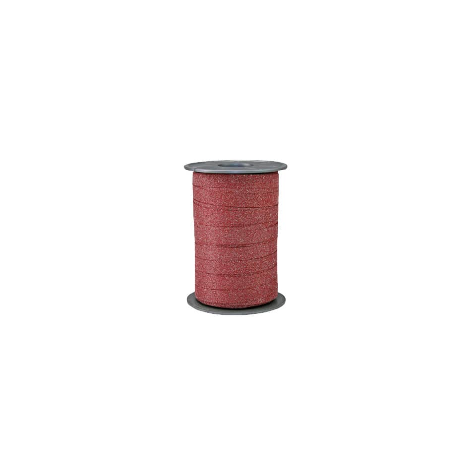 Ringelband - 10 mm x 100 m, Glitter rot