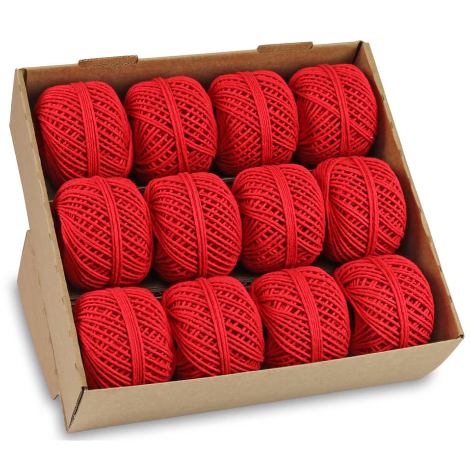Kordel Baumwolle - 2 mm x 15 m, rot
