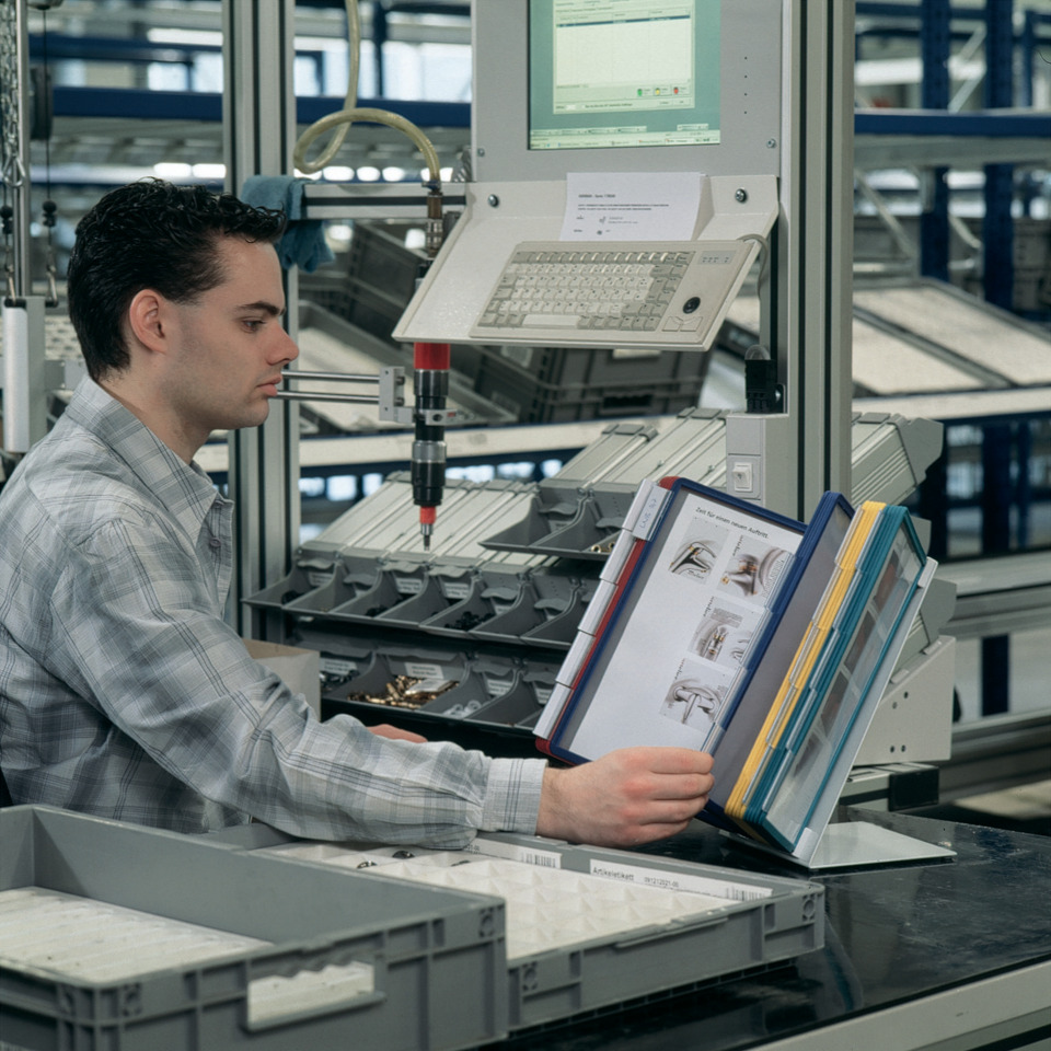Sichttafelsystem VARIO® TABLE 20 - Tischständer, 20 Sichttafeln A4, sortiert