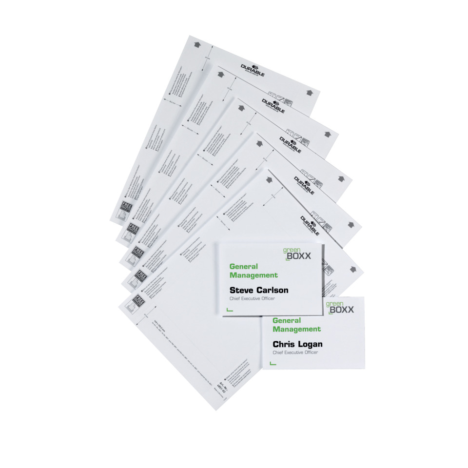 Einsteckschild DOOR SIGN REFILL, 149 x 105,5 mm, weiß