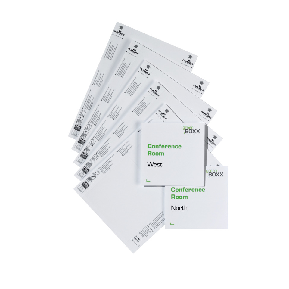 Einsteckschild DOOR SIGN REFILL, 149 x 148,5 mm, weiß