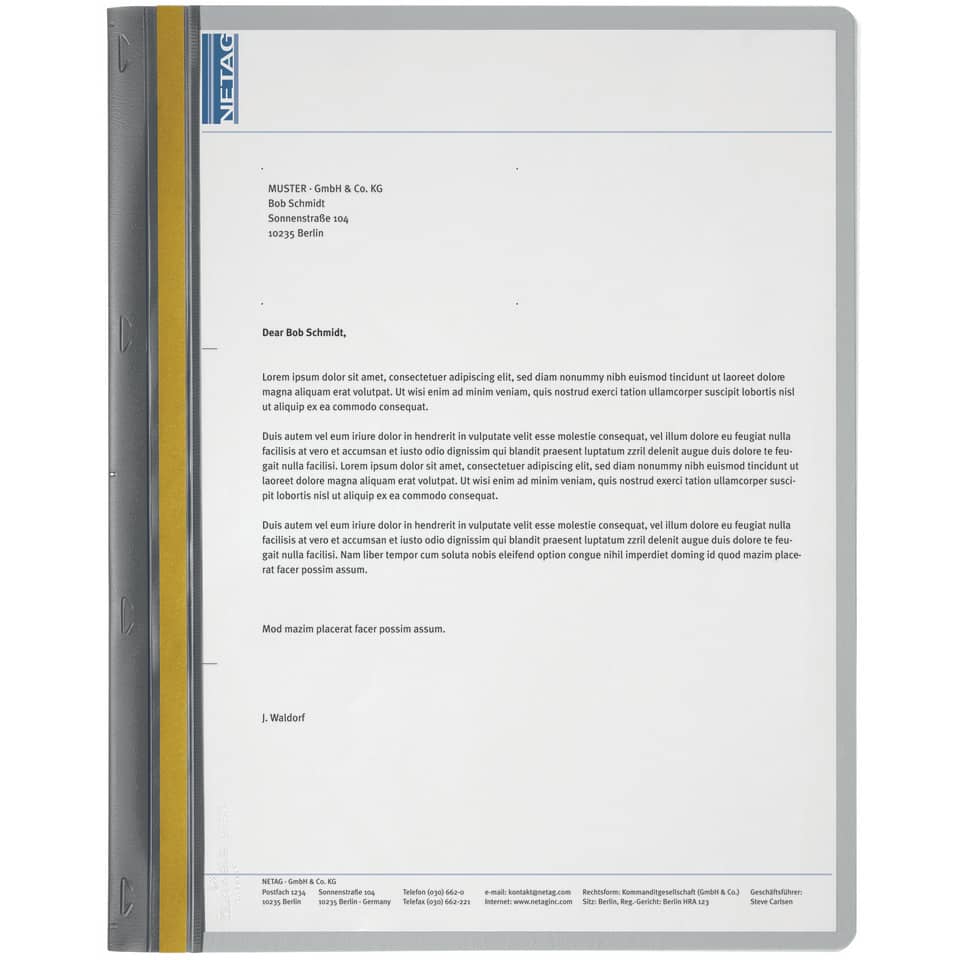 Hefter DURABIND® - A4, grau