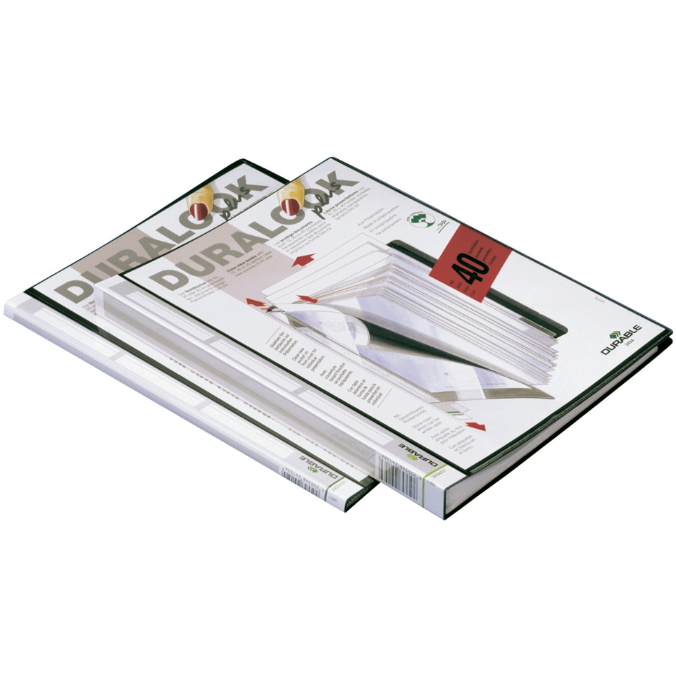 Sichtbuch DURALOOK® PLUS - A4, 10 Hüllen, 9 mm, schwarz