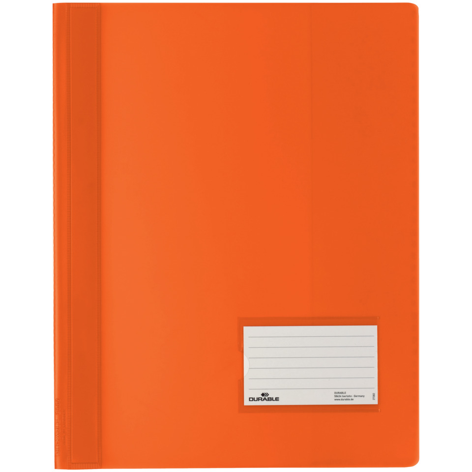 Schnellhefter DURALUX® - A4 überbreit, transluzente Folie, orange