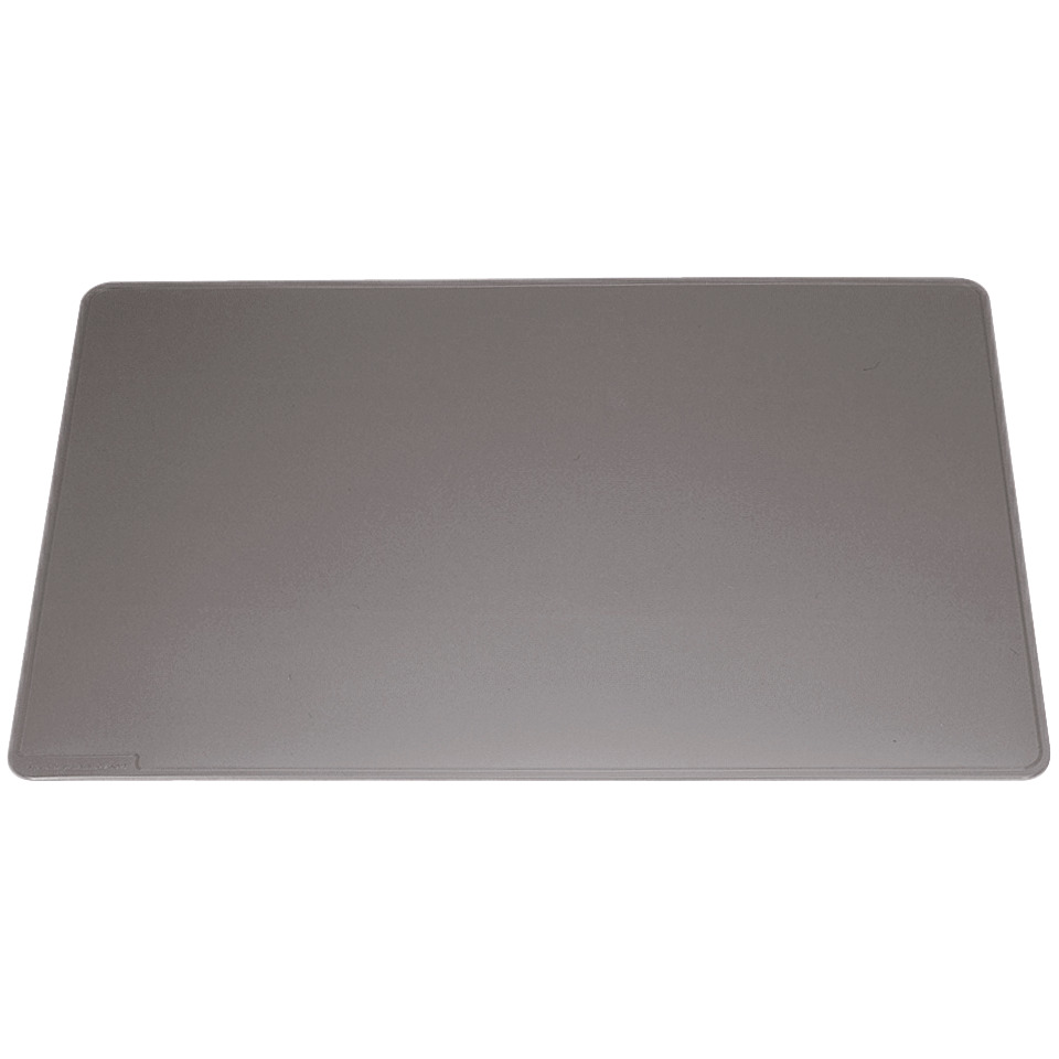 Schreibunterlage mit Dekorrille - PVC, 650 x 520 mm, 2 mm, grau