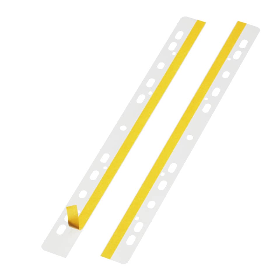 Heftstreifen Filefix® aus PET, selbstklebend, 25 x 295 mm, transparent, 50 Stück