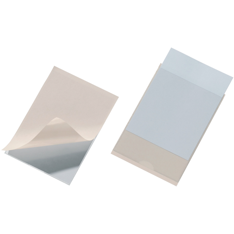 Selbstklebetasche POCKETFIX® - 105x74 mm, seitlich offen, transparent, 10 Stück