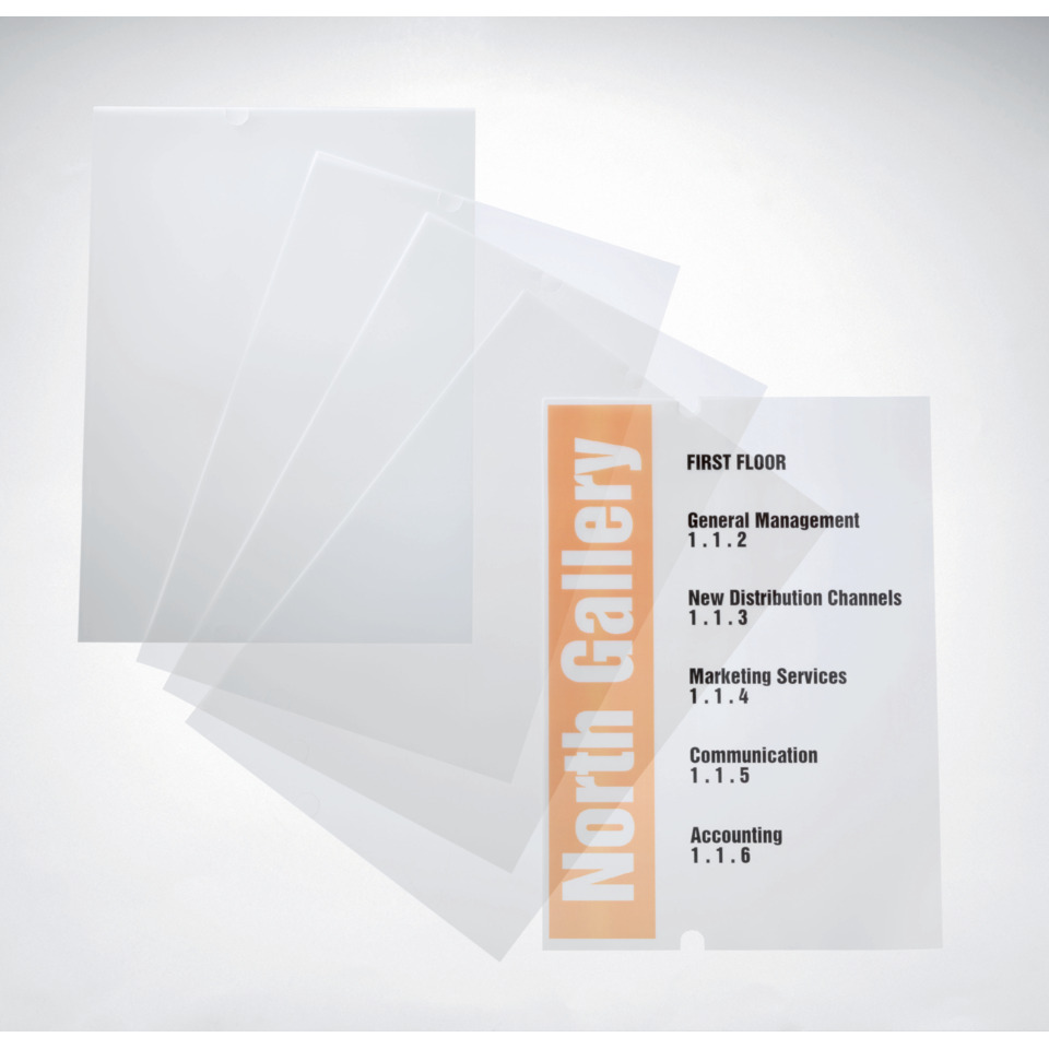 EDV-beschriftbare Folie CRYSTAL SIGN refill, 210x297mm