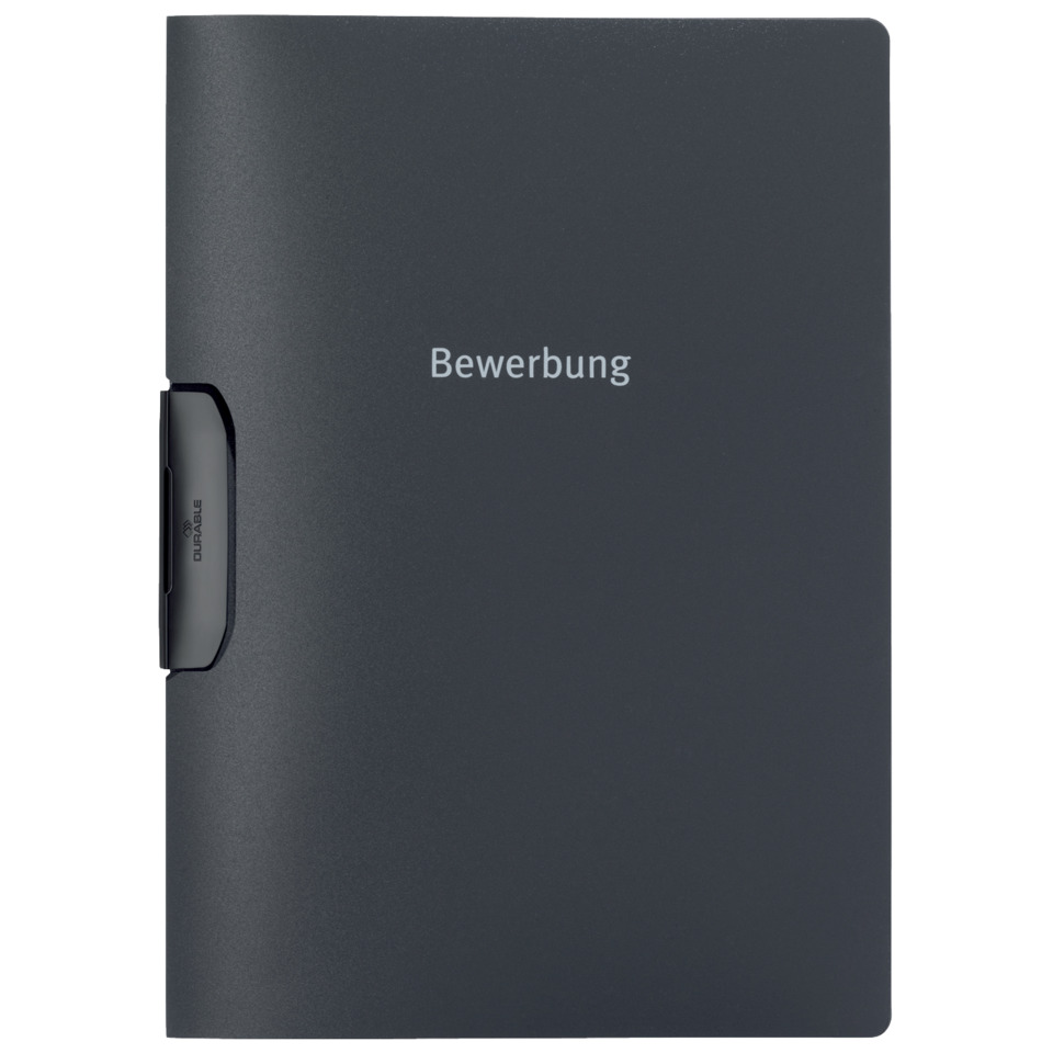 Bewerbungsmappe DURASWING® JOB, Polypropylen, 30 Blatt, anthrazit/grau