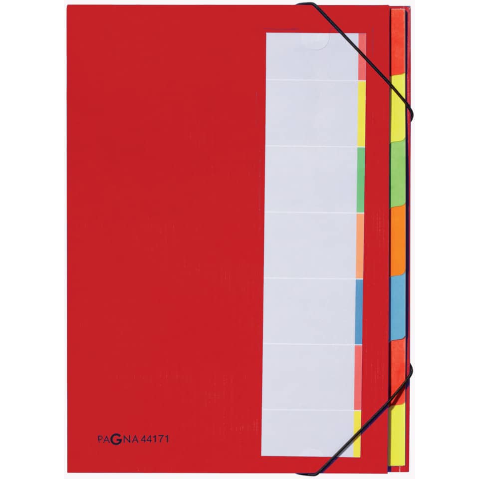 Deskorganizer - 7 Fächern, A4, rot