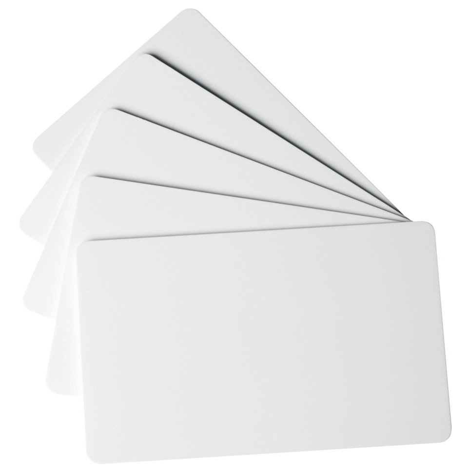 Plastikkarte - 100 Stück, standard, weiß
