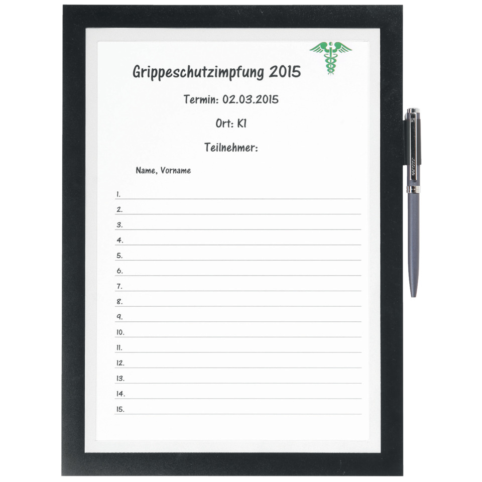 Info-Rahmen DURAFRAME® NOTE - A4, schwarz