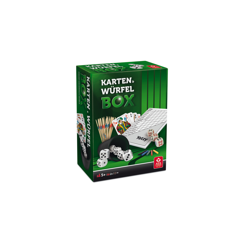Spielesammlung Würfel und Kartenbox