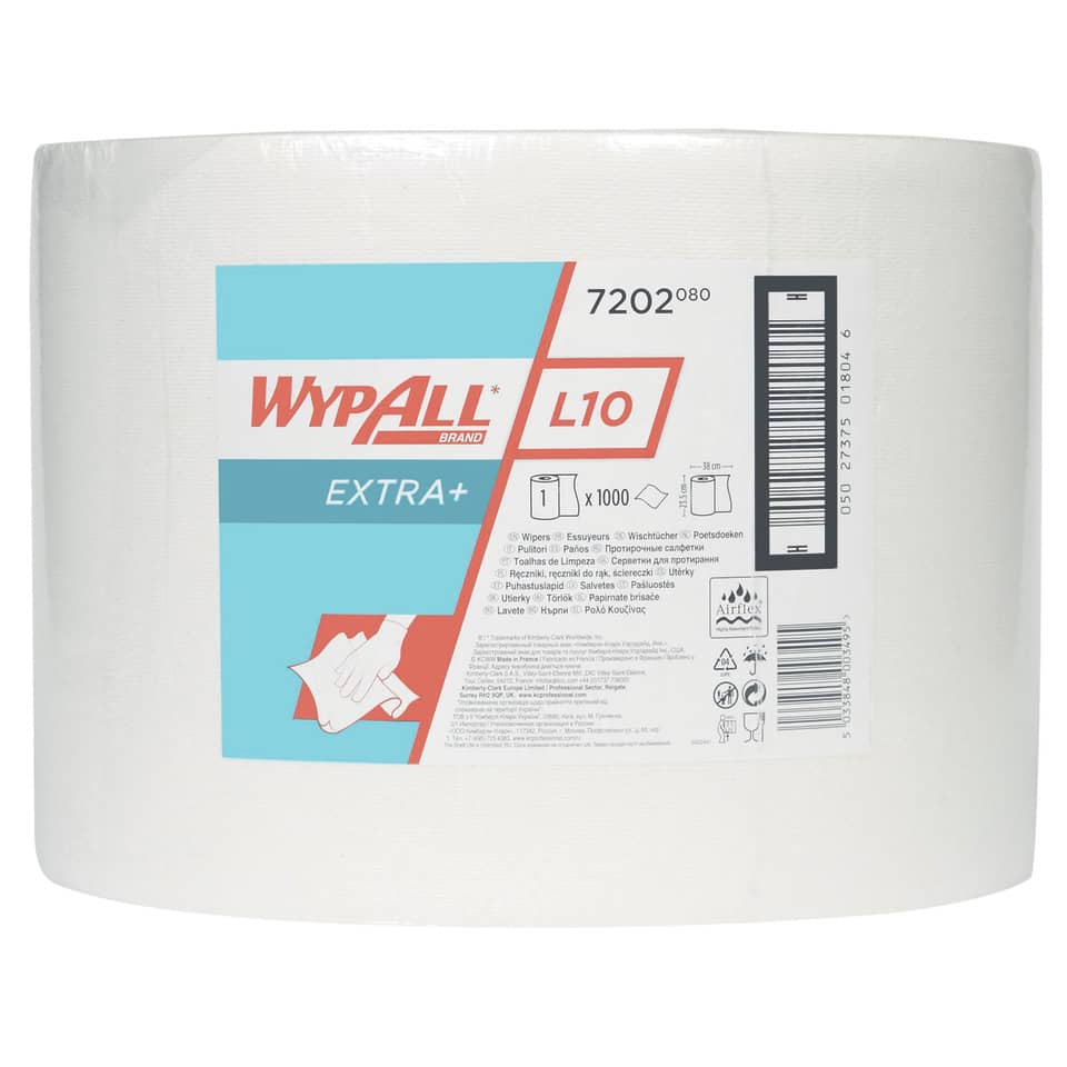 Wischtuchrollen L20 - 1-lagig, weiß, 1000 Tücher