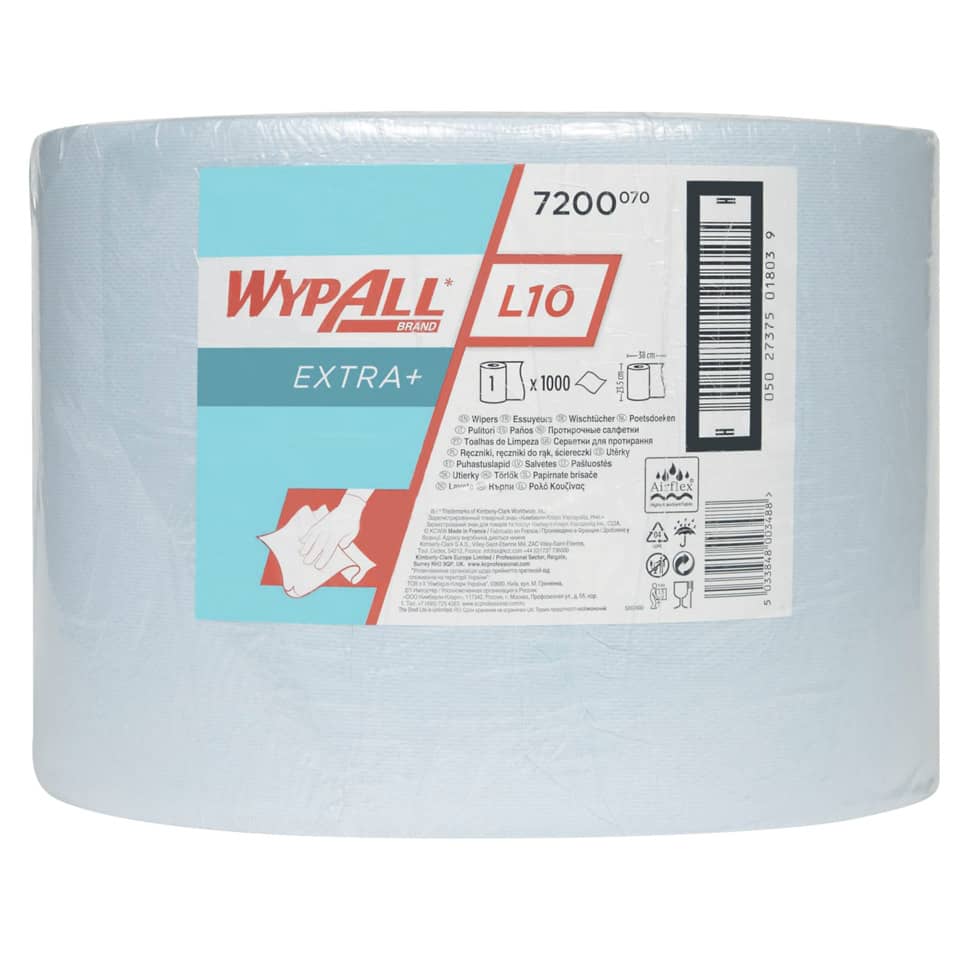 Wischtuchrollen L20 - 1-lagig, blau, 1000 Tücher