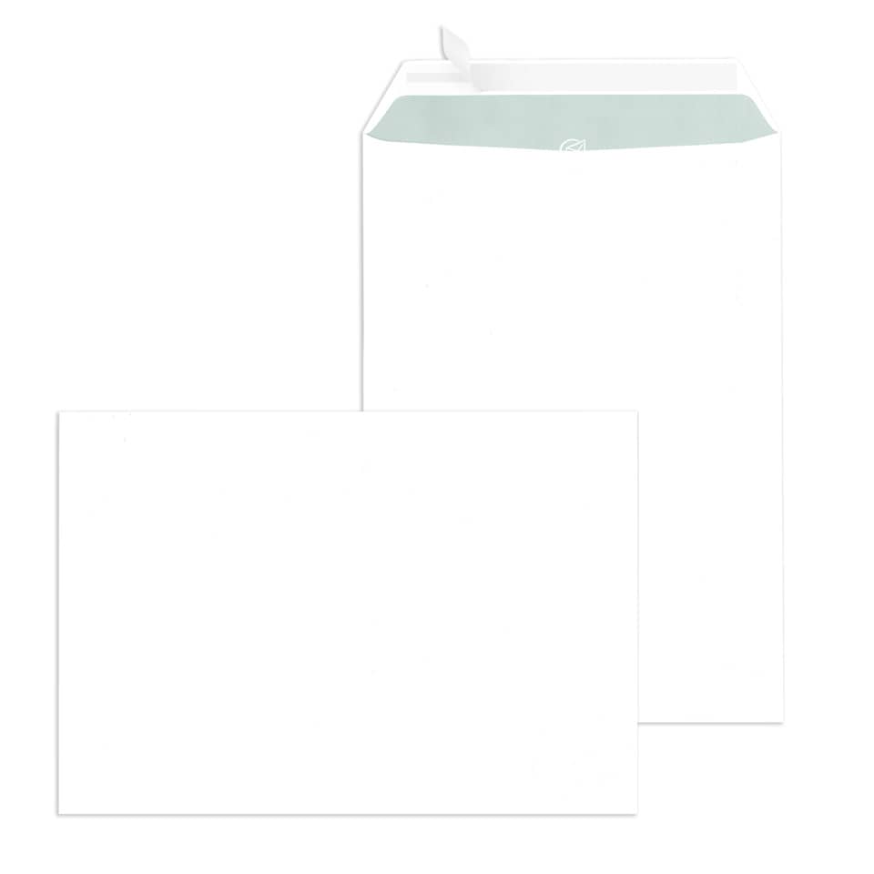 Versandtaschen C5, ohne Fenster, haftklebend, 90 g/qm, weiß, 500 Stück