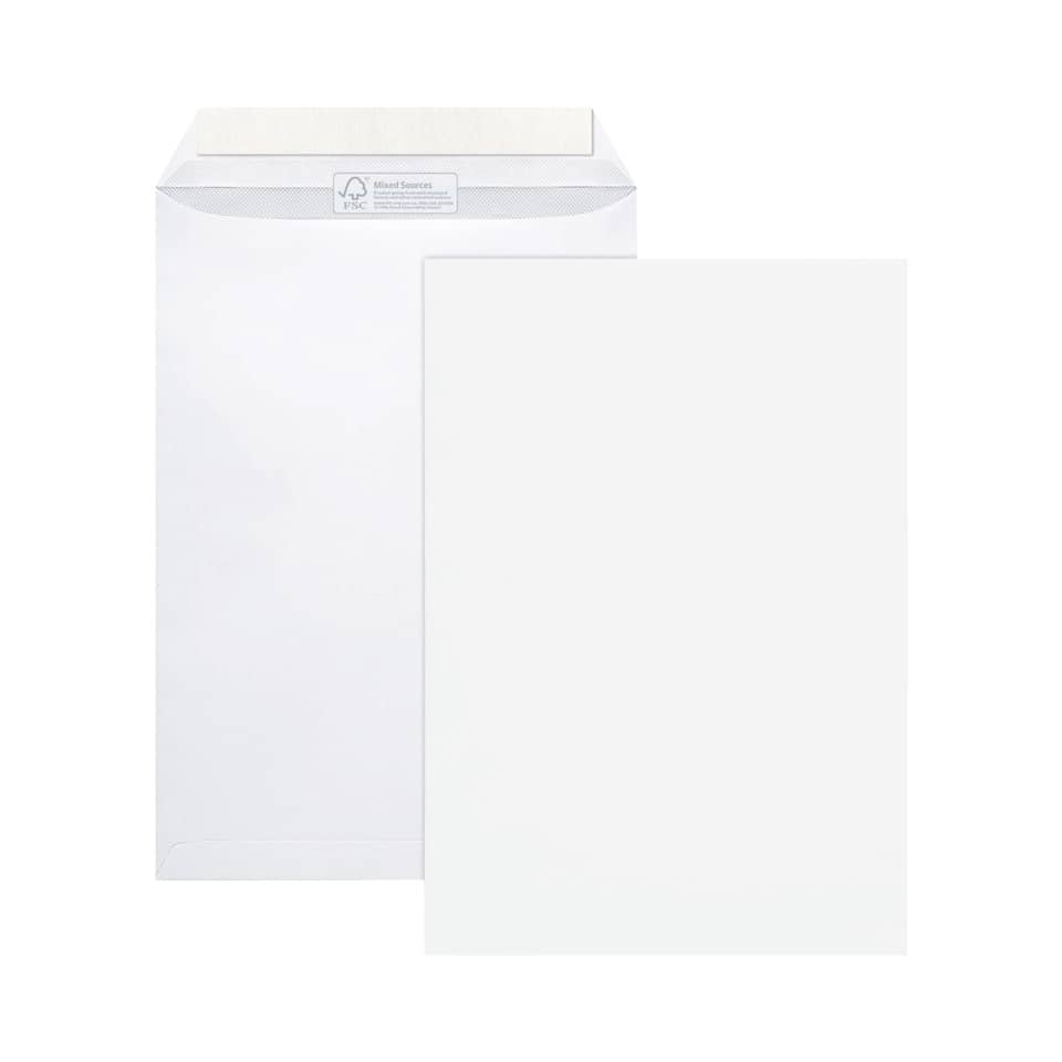 Versandtaschen - C4, ohne Fenster, 100 g/qm, 100 Stück