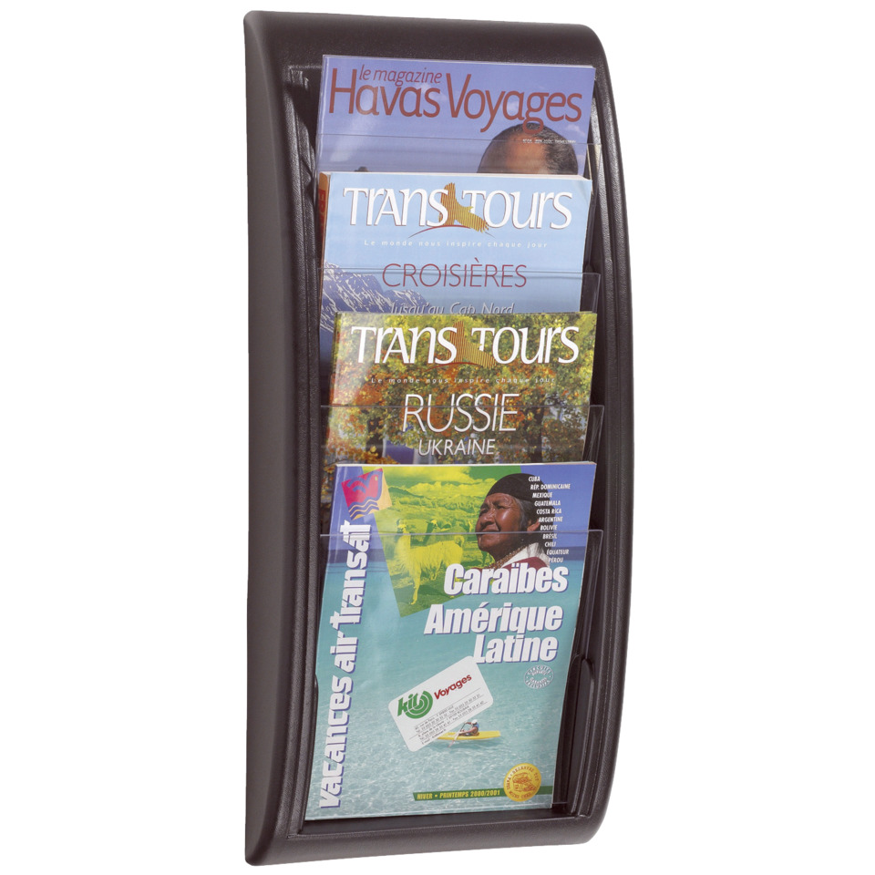 Wand-Prospekthalter Quick Blick - A4, schwarz