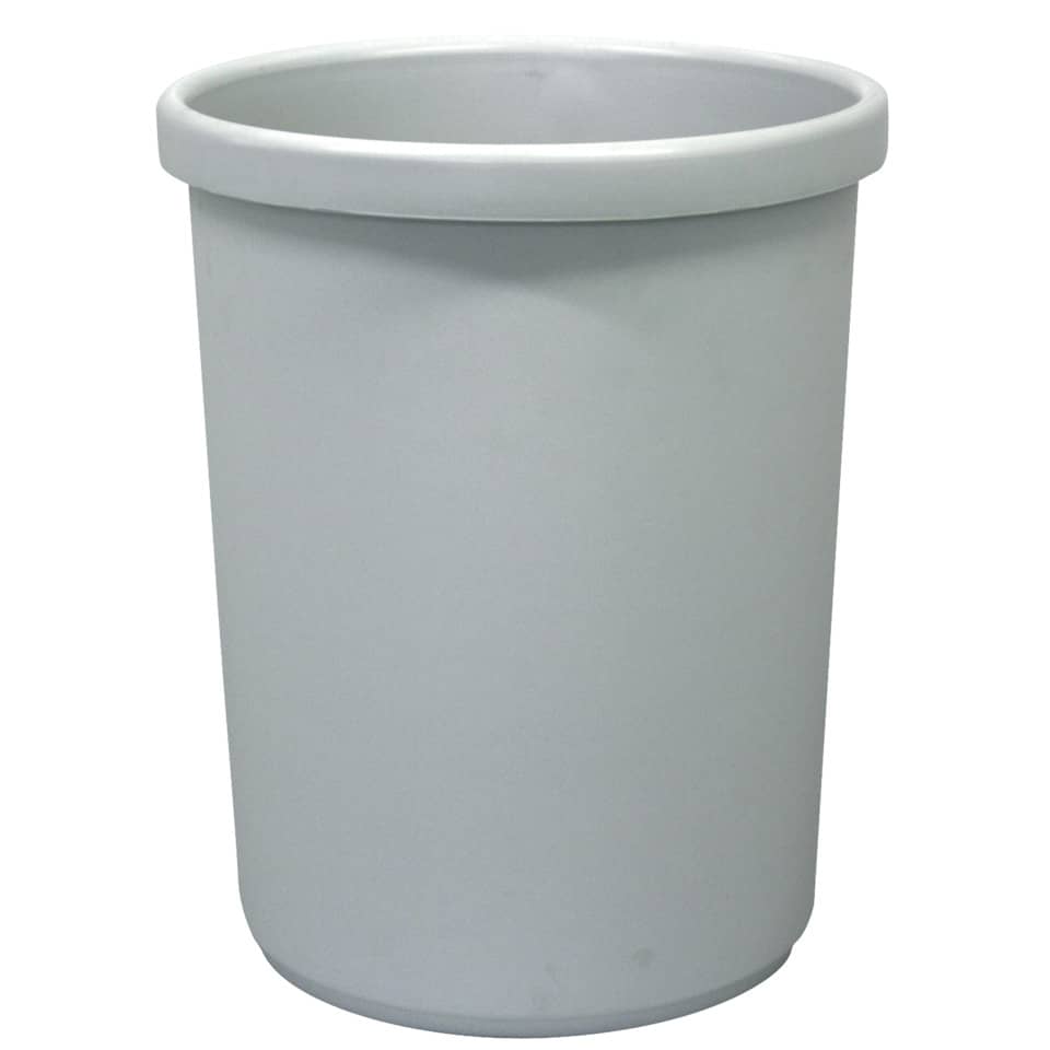 Papierkorb, 33 Liter - hellgrau, Ø min/max: 290/335 / 430 mm hoch