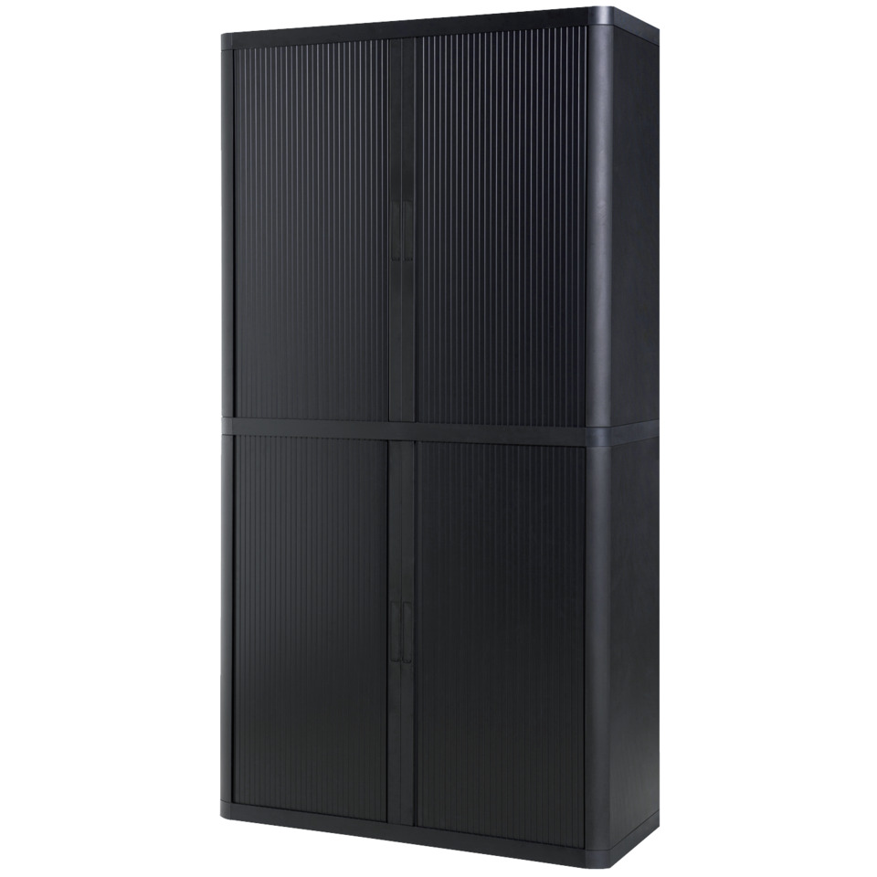 Rollladenschrank easyOffice 2-Meter Schrank, schwarz