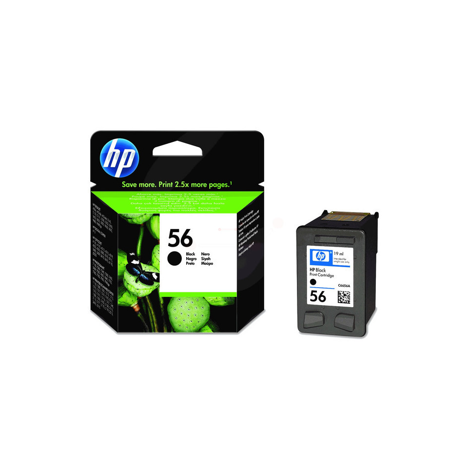 Original HP Druckkopfpatrone schwarz (C6656AE,C6656AE#ABB,C6656AE#ABD,C6656AE#ABE,C6656AE#ABF,C6656AE#UUQ,C6656AE#UUS,56,56BK,56BLACK,NO56,NO56BK,NO56BLACK)