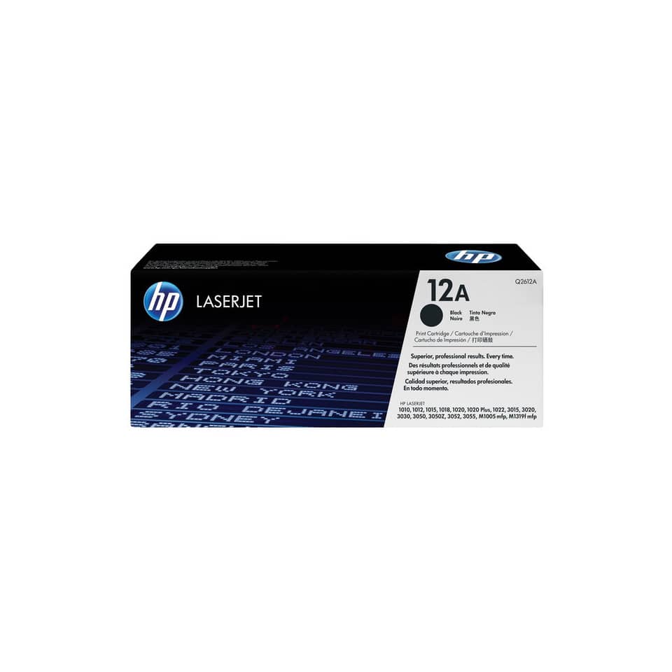 Original HP Tonerkartusche schwarz (Q2612A,12A,12ABK,12ABLACK,NO12A,NO12ABK,NO12ABLACK)