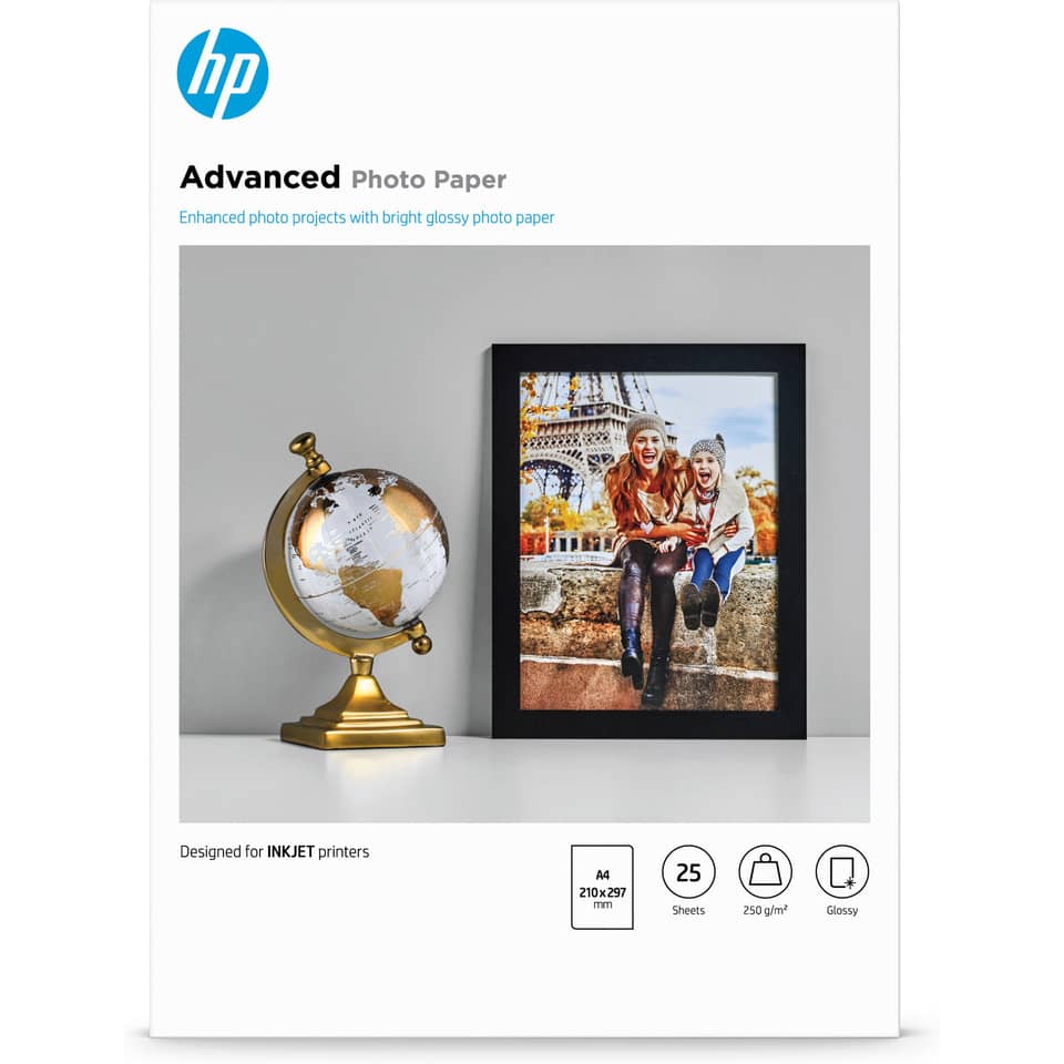 Advanced- Fotopapier - A4, hochglänzend, 250 g/qm, 25 Blatt