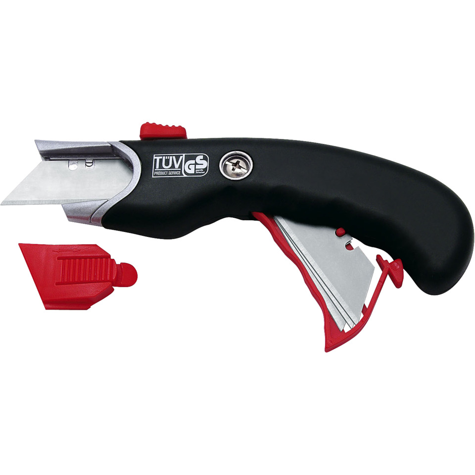 Cutter Safety Profi - schwarz/rot, inkl. 5 Ersatzklingen
