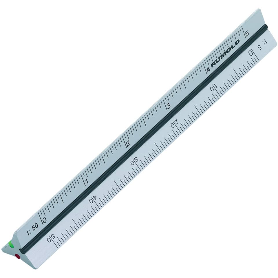 Präzisions-Dreikant-Maßstäbe 195, 10 cm