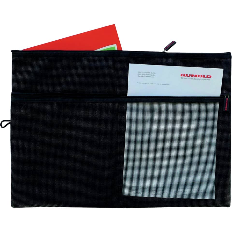 Sammeltasche für A3 - schwarz, gefüttertes Innenfach