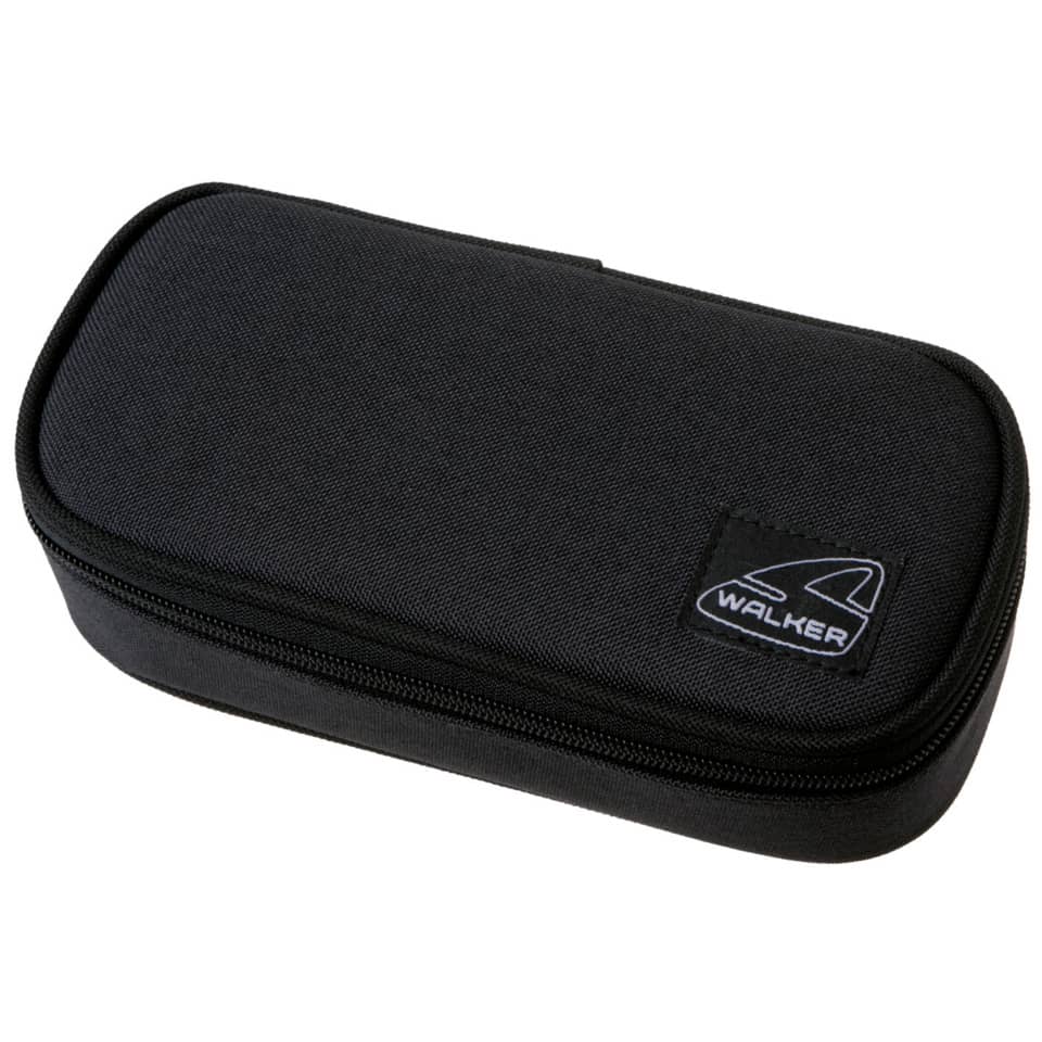 Schüleretui Classic - black melange, 21 x 6 x 10 cm, 1 Fach, ungefüllt