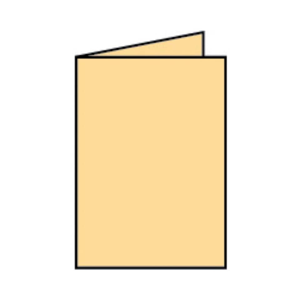 Briefkarte Paperado - A6, 220 g/qm, doppelt, hoch, melon gerippt