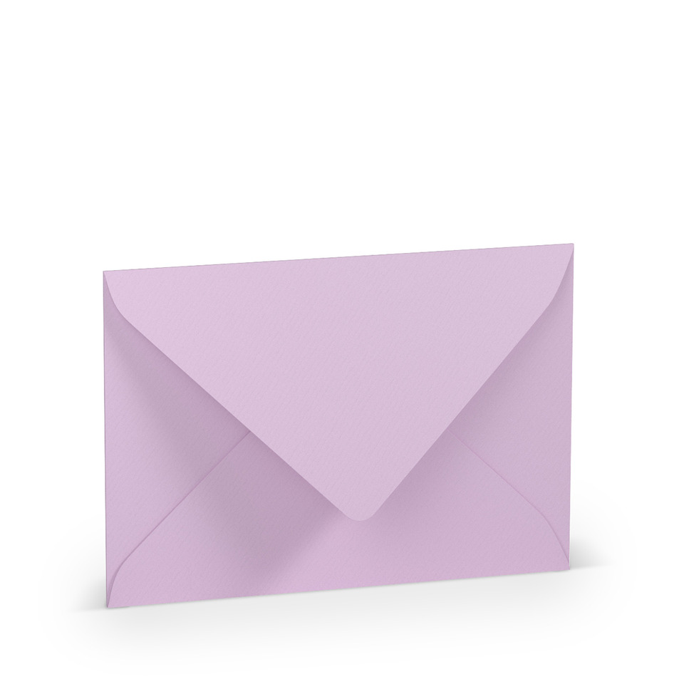 Briefhülle Paperado - C6, 100 g/qm, orchidee gerippt, Seidenfutter