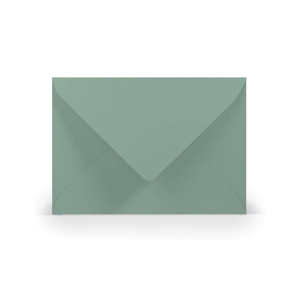 Briefhülle Paperado - C6, 100 g/qm, eucalyptus gerippt, Seidenfutter