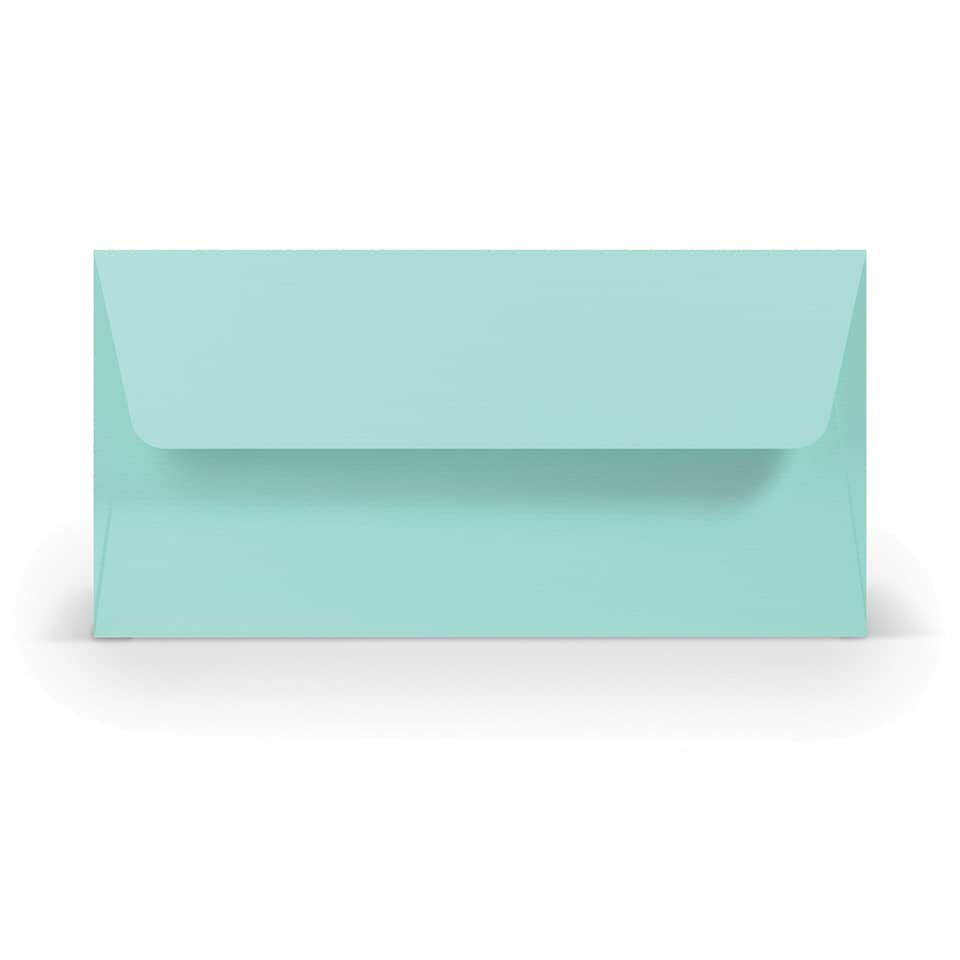 Briefhülle Paperado - DL, 100 g/qm, karibik gerippt, Seidenfutter