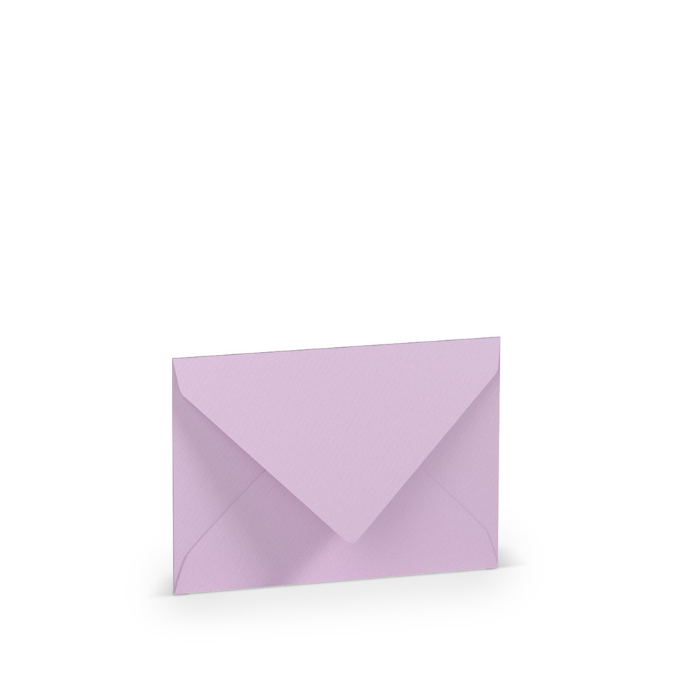Briefhülle Paperado - C7, 100 g/qm, orchidee gerippt, Seidenfutter
